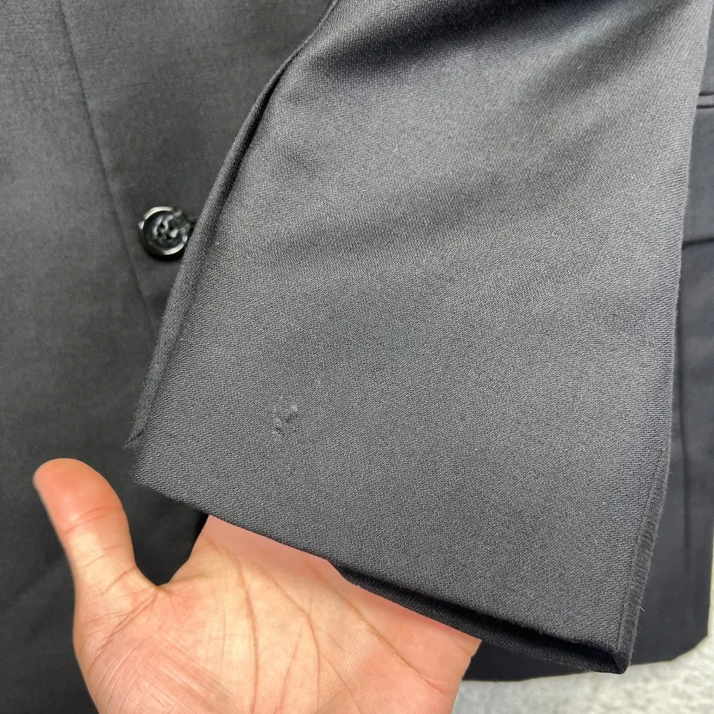 Jos A Bank Signature Collection Blazer Mens 38R Black Tailored Fit 100% Wool